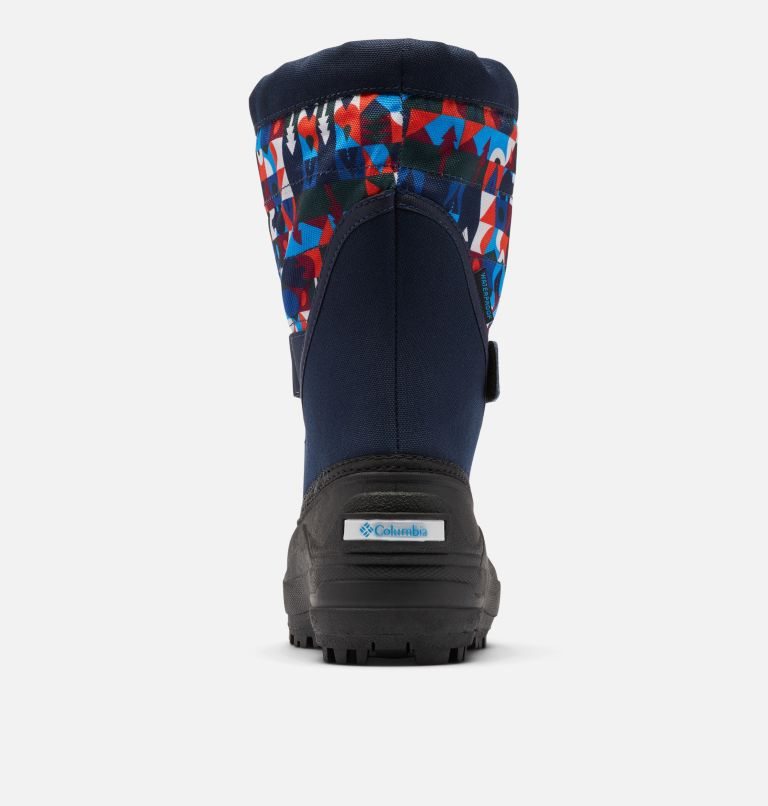 Kids' Columbia Powderbug Plus II Print Snow Boots Multicolor | CA-KA863