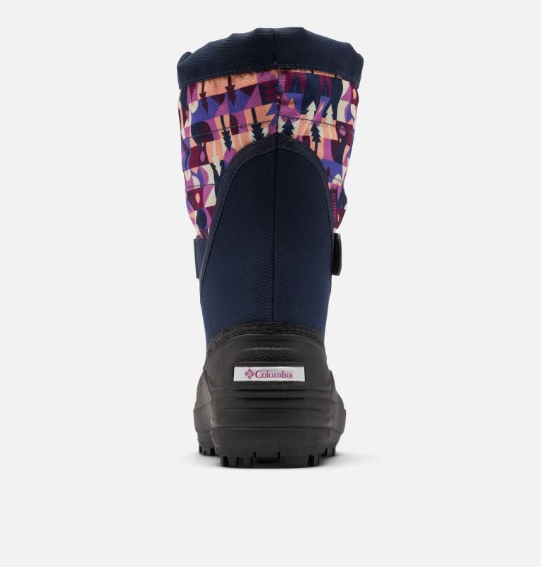 Kids' Columbia Powderbug Plus II Print Snow Boots Multicolor | CA-PA051