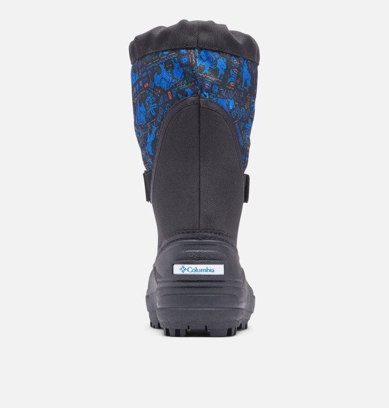 Kids' Columbia Powderbug Plus II Print Snow Boots Blue / Black | CA-QA34L