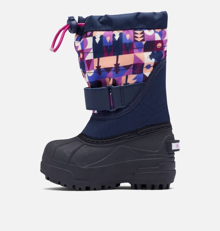 Kids' Columbia Powderbug Plus II Print Snow Boots Multicolor | CA-R53L8