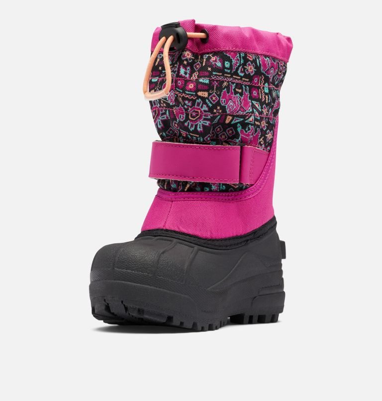 Kids' Columbia Powderbug Plus II Print Snow Boots Multicolor | CA-VC635