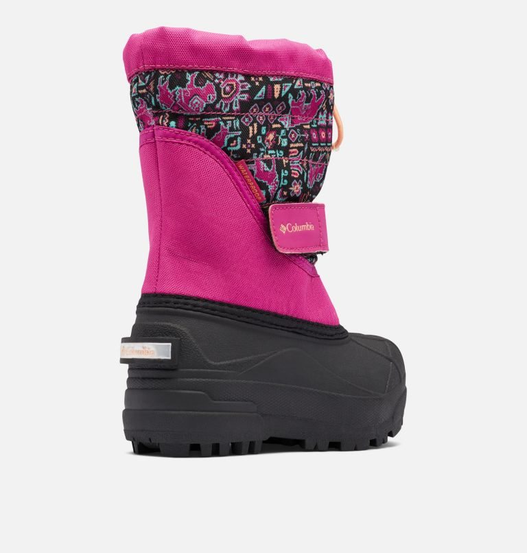 Kids' Columbia Powderbug Plus II Print Snow Boots Multicolor | CA-VC635