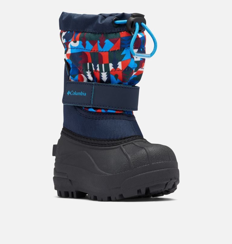 Kids' Columbia Powderbug Plus II Print Snow Boots Multicolor | CA-WL6CA