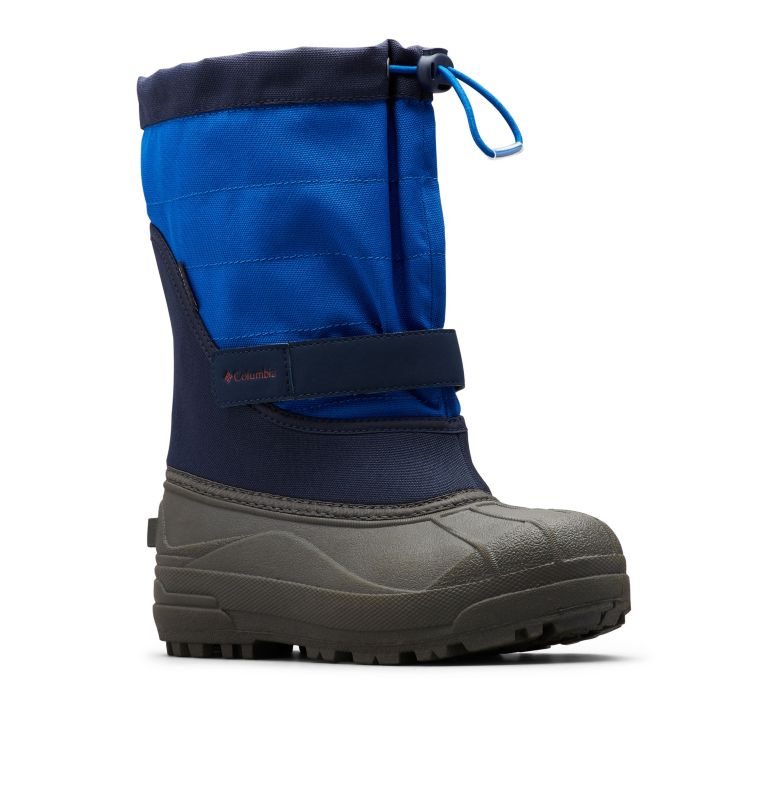 Kids' Columbia Powderbug Plus II Snow Boots Blue / Black | CA-TA583