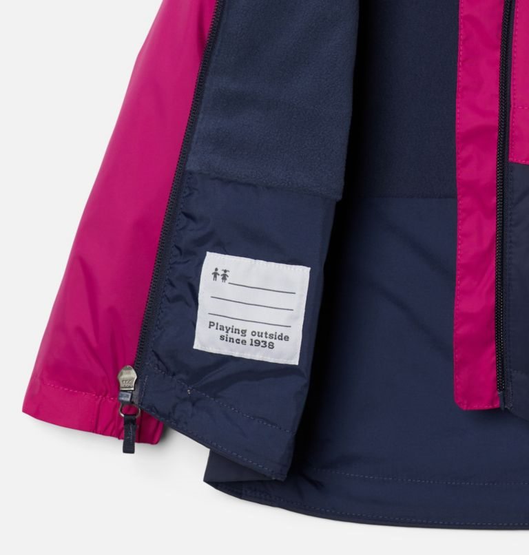 Kids' Columbia Rain-Zilla Jackets Fuchsia / Navy | CA-ZL310