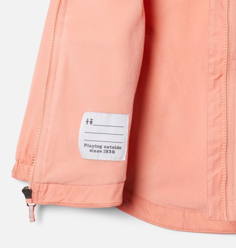 Kids' Columbia Rainy Trails Lined Fleece Jackets Coral | CA-C30C6