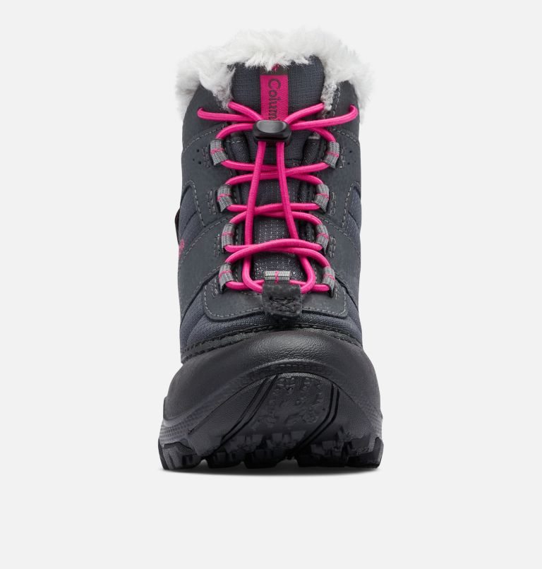 Kids' Columbia Rope Tow Waterproof Faux-Fur Trim Boots Dark Grey | CA-S3C68