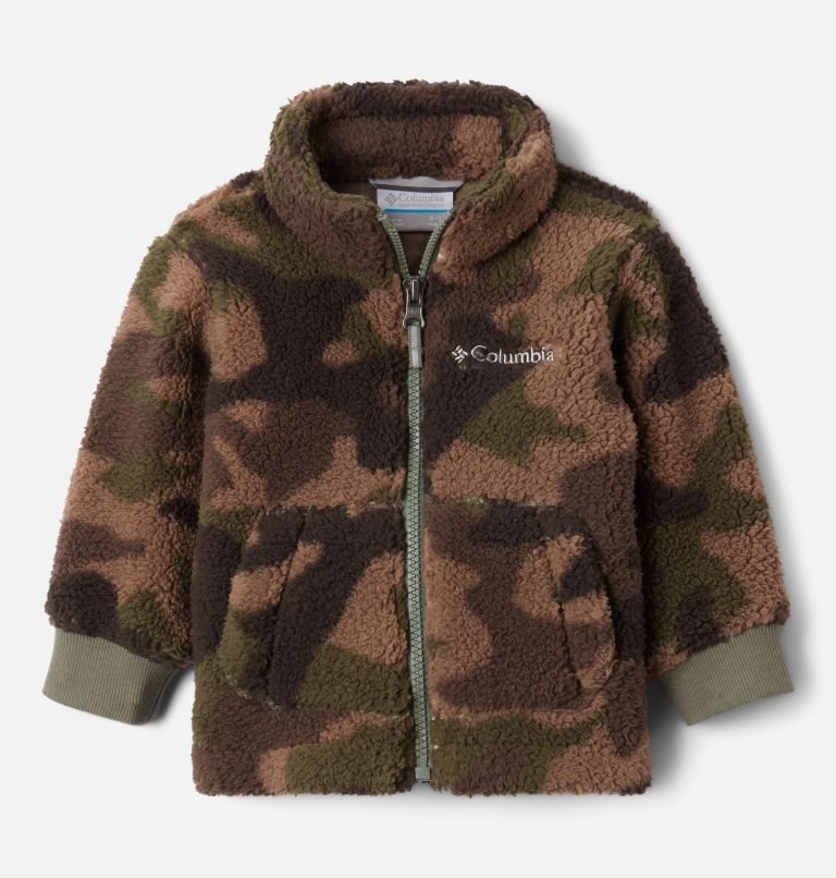 Kids\' Columbia Rugged Ridge II Full Zip Sherpa Fleece Jackets Camo | CA-I3AC1