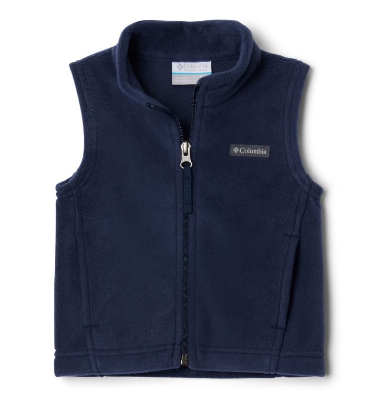 Kids\' Columbia Steens Mountain Fleece Vest Navy | CA-O43A6