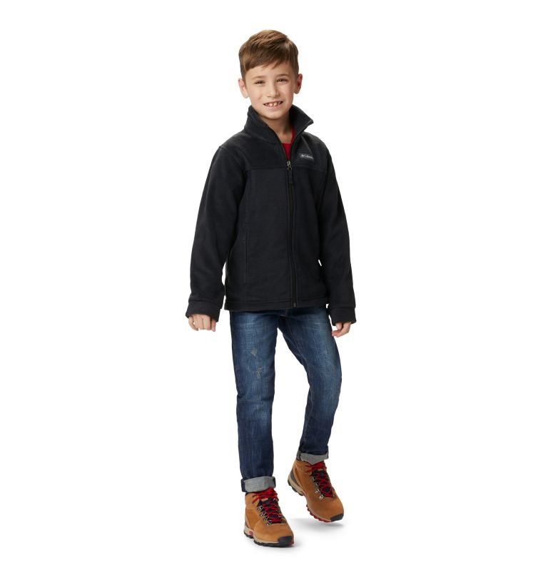 Kids' Columbia Steens Mountain II Fleece Jackets Black | CA-C3LA1