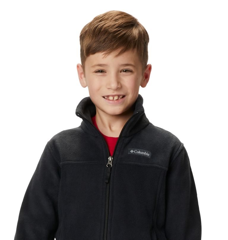 Kids' Columbia Steens Mountain II Fleece Jackets Black | CA-C3LA1