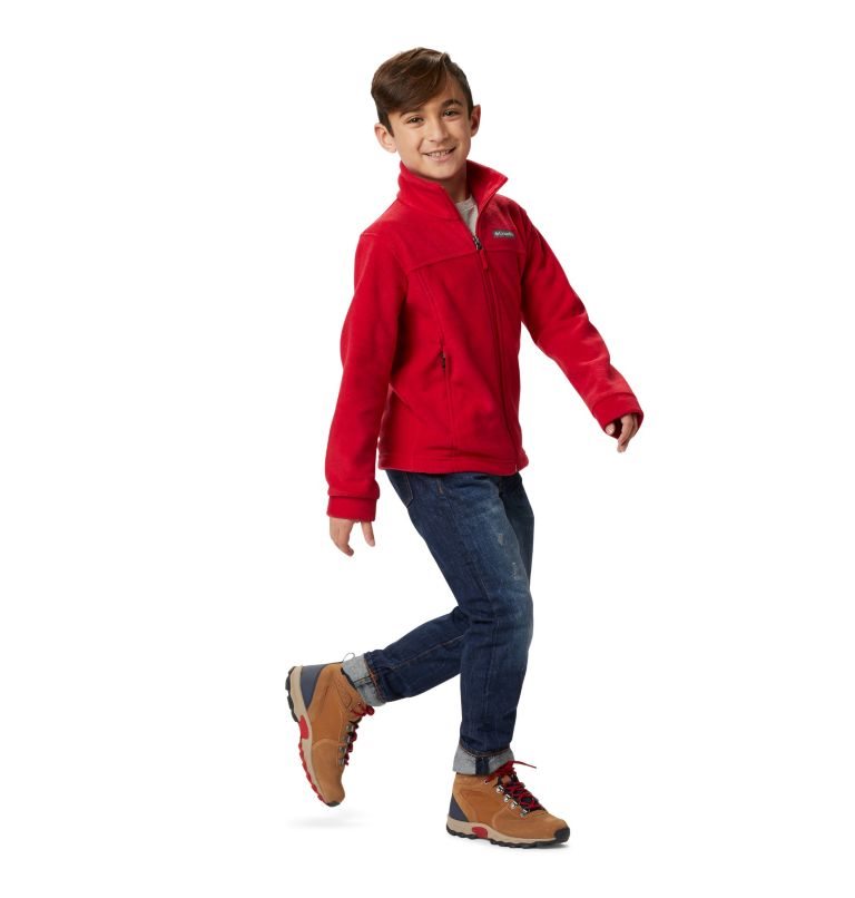 Kids' Columbia Steens Mountain II Fleece Jackets Red | CA-JL481