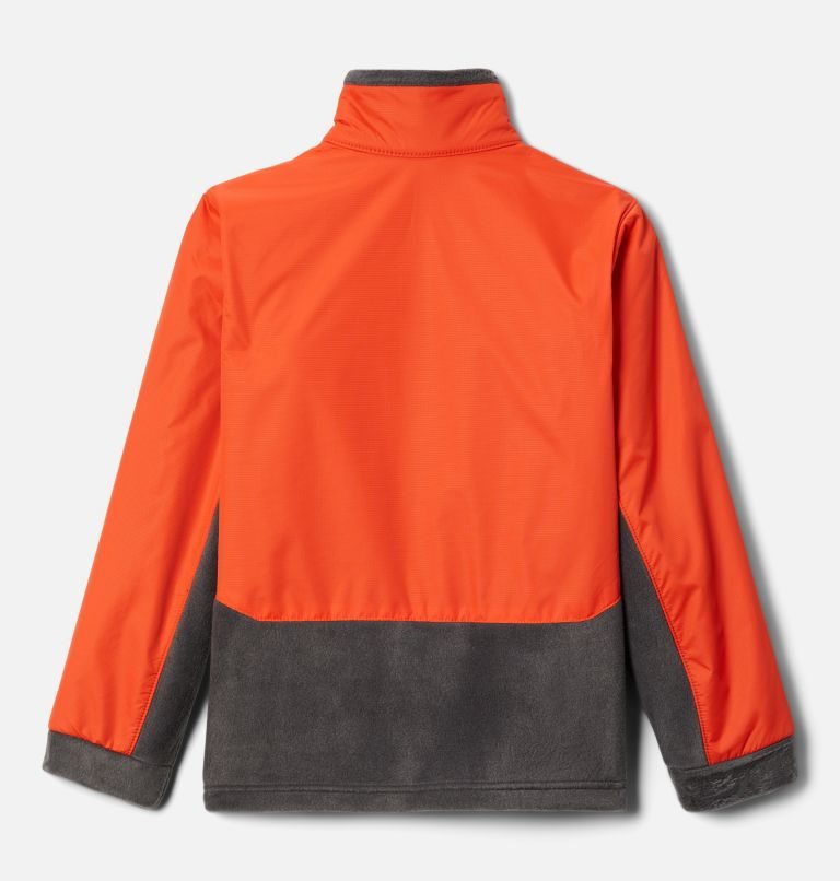 Kids' Columbia Steens Mountain Overlay Fleece Jackets Orange / Dark Grey | CA-M163L