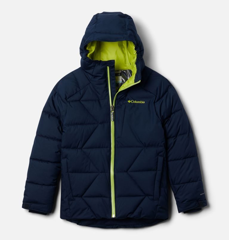 Kids\' Columbia Winter Powder Quilted Jackets Navy | CA-P03CA