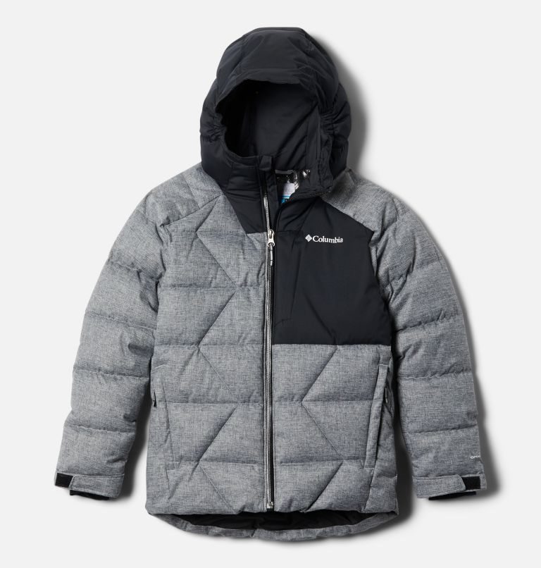 Kids\' Columbia Winter Powder Quilted Jackets Grey / Black | CA-X3C4A