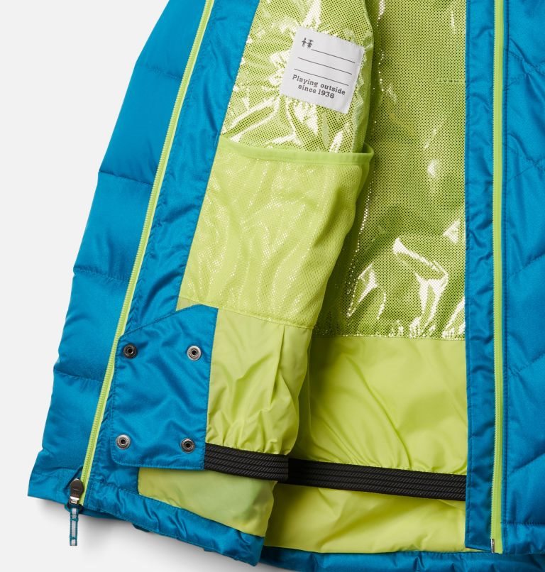 Kids' Columbia Winter Powder Quilted Jackets Blue | CA-Y014C