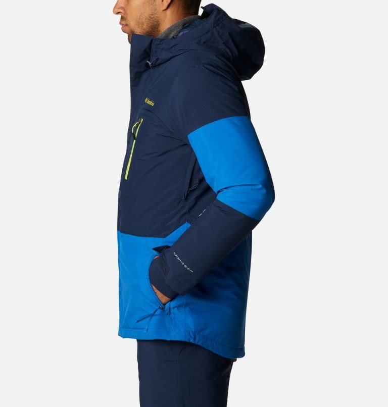 Men's Columbia Aerial Ascender Omni-Heat Infinity Insulated Jackets Navy | CA-N683L