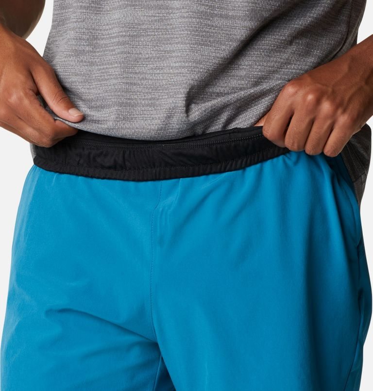 Men's Columbia Alpine Chill Zero Shorts Blue | CA-O1853