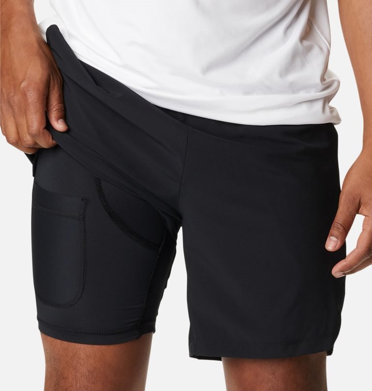 Men's Columbia Alpine Chill Zero Shorts Black | CA-SA5C6