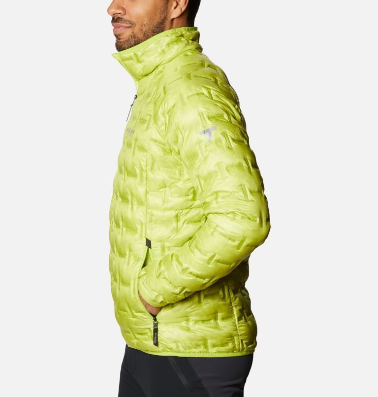 Men's Columbia Alpine Crux Down Jackets Lemon | CA-FA046