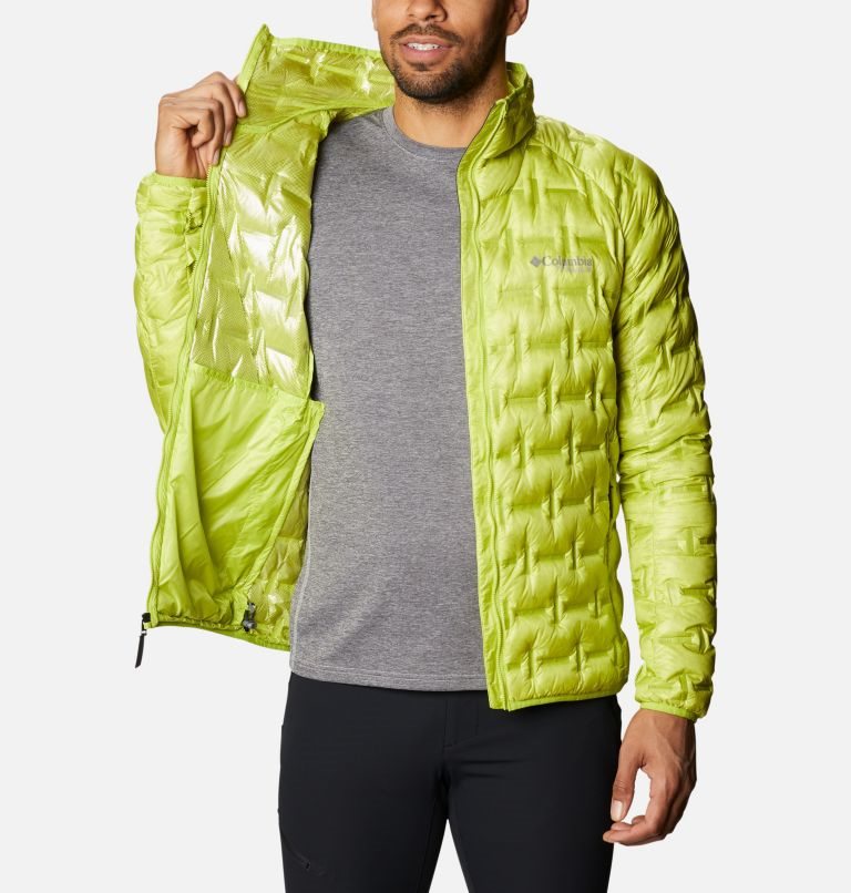 Men's Columbia Alpine Crux Down Jackets Lemon | CA-FA046