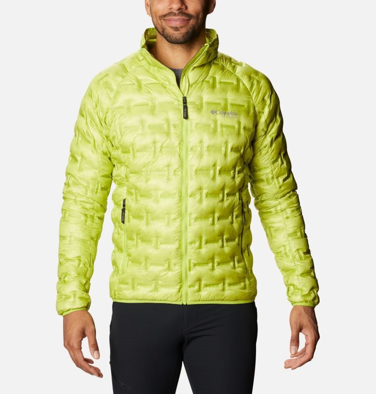 Men\'s Columbia Alpine Crux Down Jackets Lemon | CA-FA046