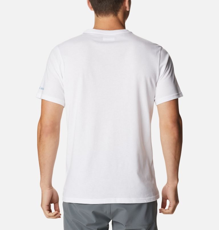 Men's Columbia Alpine Way Graphic T Shirts White | CA-N61C3