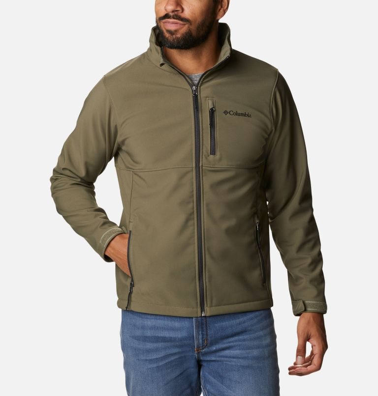 Men\'s Columbia Ascender Shell Jackets Olive | CA-J84L3