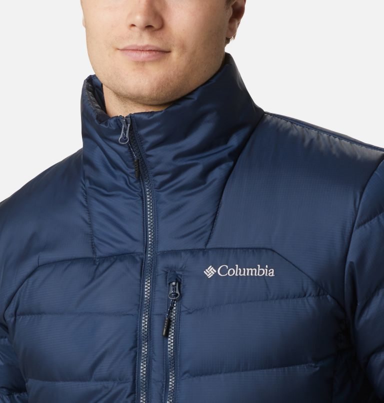 Men's Columbia Autumn Park Down Jackets Navy | CA-G5041