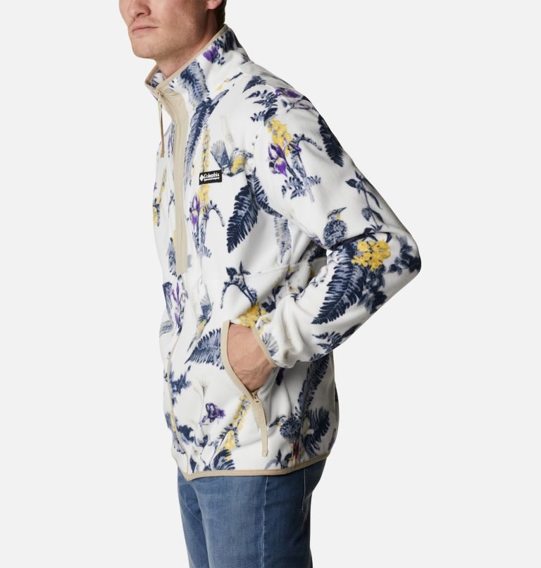 Men's Columbia Back Bowl Lightweight Fleece Jackets Flower | CA-P58C4