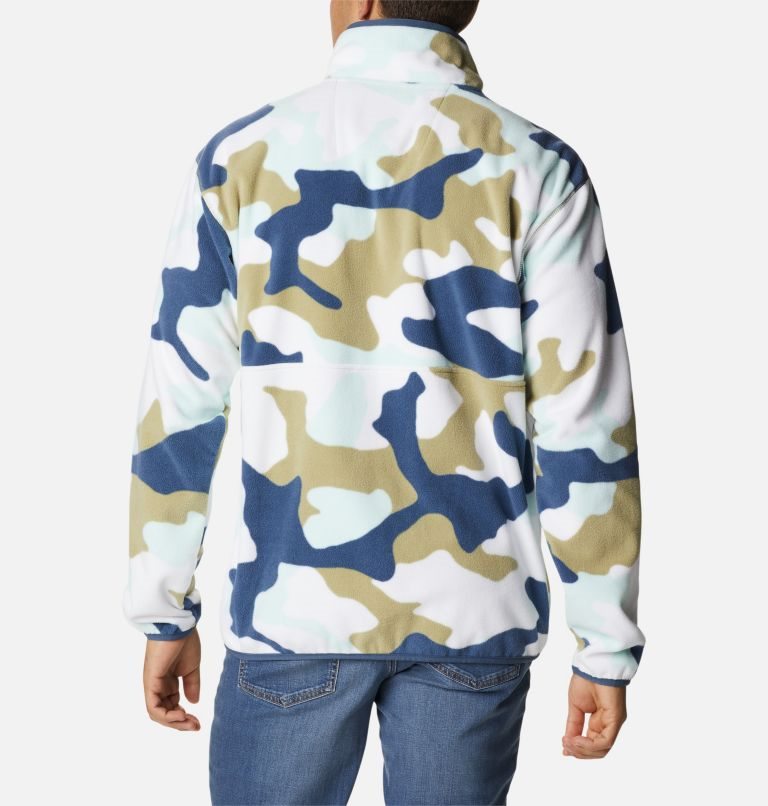 Men's Columbia Back Bowl Lightweight Fleece Jackets Camo | CA-T5L01