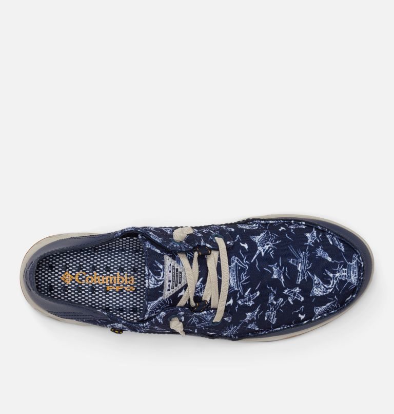 Men's Columbia Bahama Vent Relaxed PFG Boat Shoes Navy | CA-E15L0