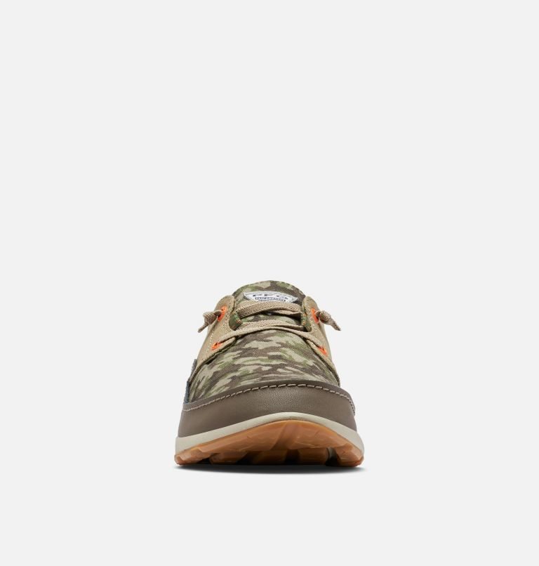 Men's Columbia Bahama Vent Relaxed PFG Boat Shoes Olive | CA-G8L4A