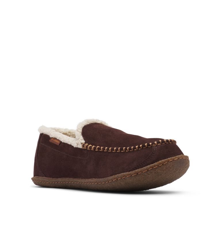 Men's Columbia Big Sky Moc Slippers Dark Brown | CA-KA160