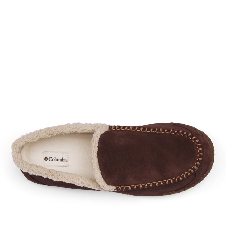 Men's Columbia Big Sky Moc Slippers Dark Brown | CA-KA160