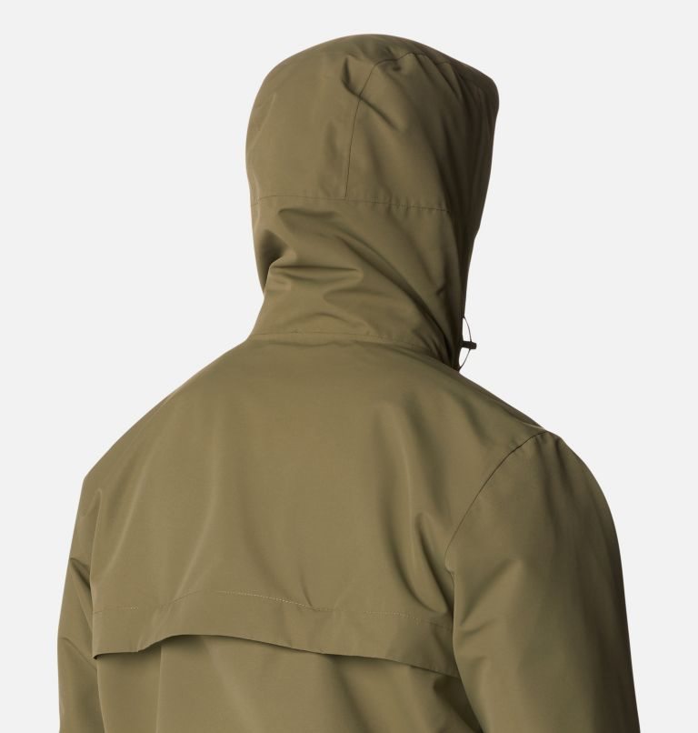 Men's Columbia Big Spring Rain Jackets Olive | CA-C0L63