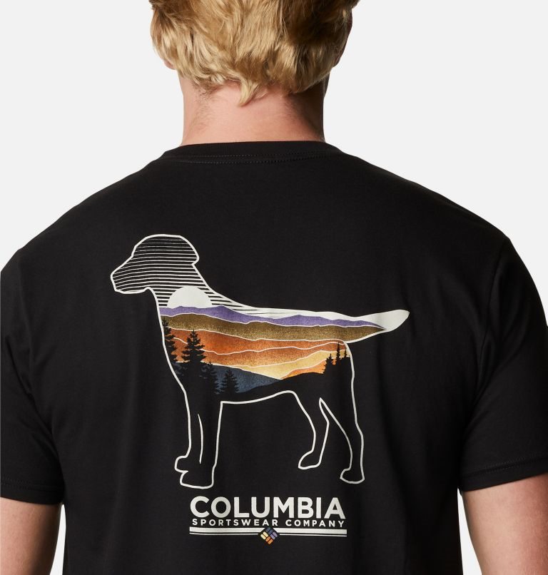 Men's Columbia Bound Graphic T Shirts Black | CA-JC586