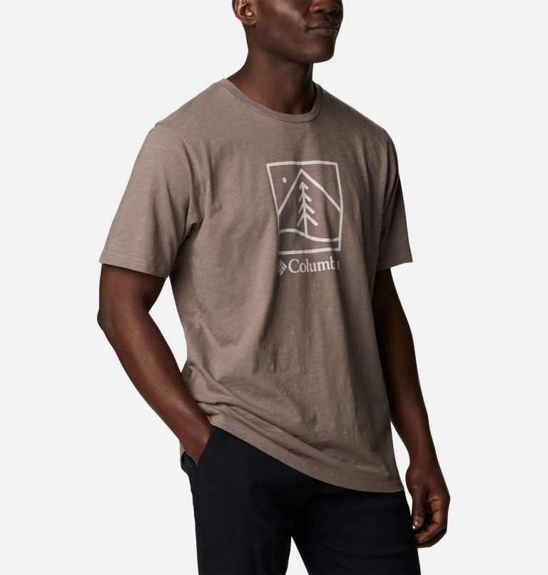 Men's Columbia Break It Down T Shirts Brown | CA-B1CA5