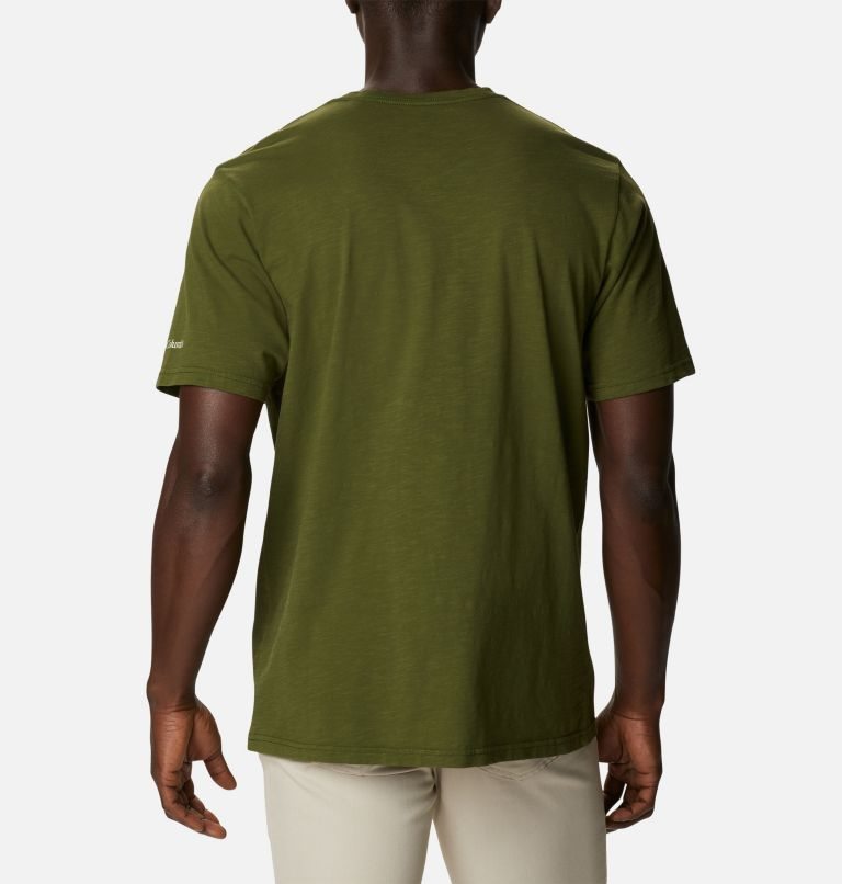 Men's Columbia Break It Down T Shirts Green | CA-N136C