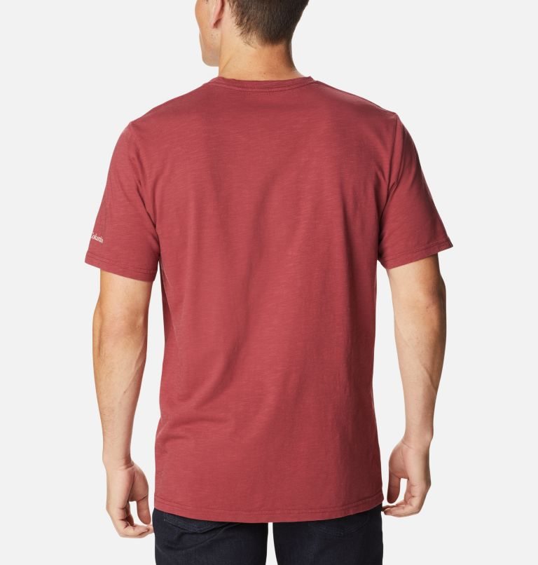 Men's Columbia Break It Down T Shirts Red | CA-G8L43