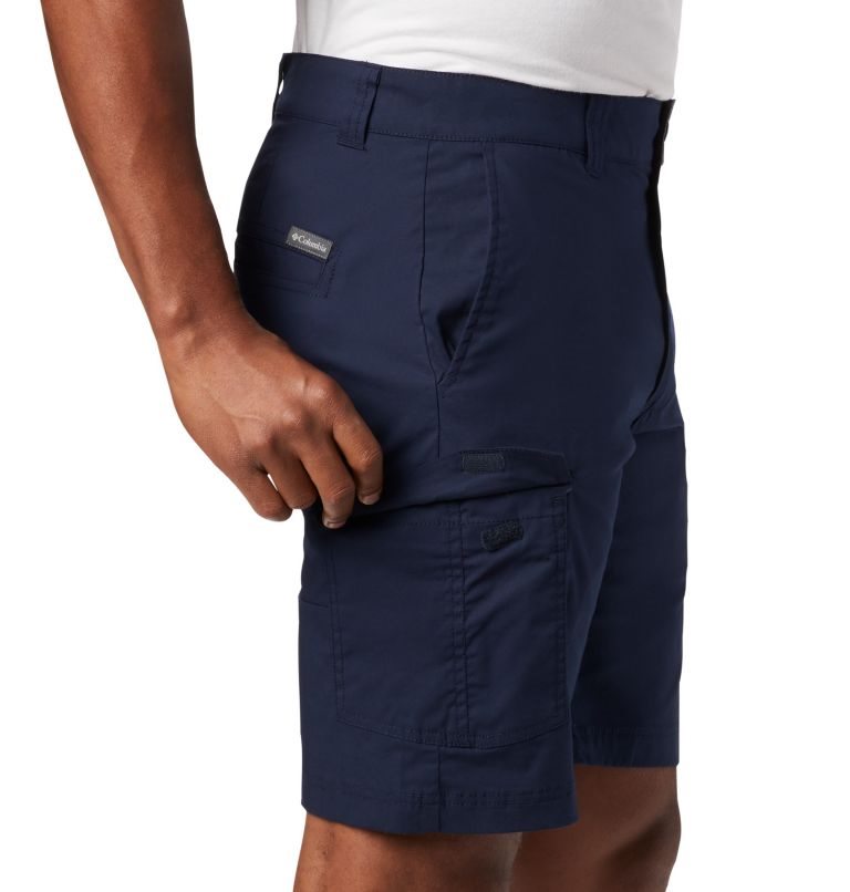 Men's Columbia Brentyn Trail Casual Cargo Shorts Navy | CA-BL0C1