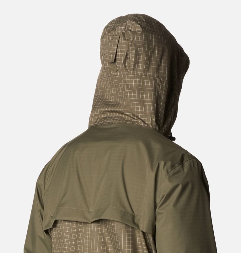 Men's Columbia Buckhollow Rain Jackets Olive | CA-C43AC