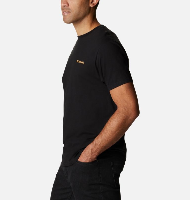 Men's Columbia Buddy Yosemite T Shirts Black | CA-B5831