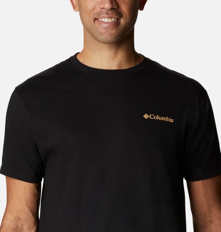 Men's Columbia Buddy Yosemite T Shirts Black | CA-B5831