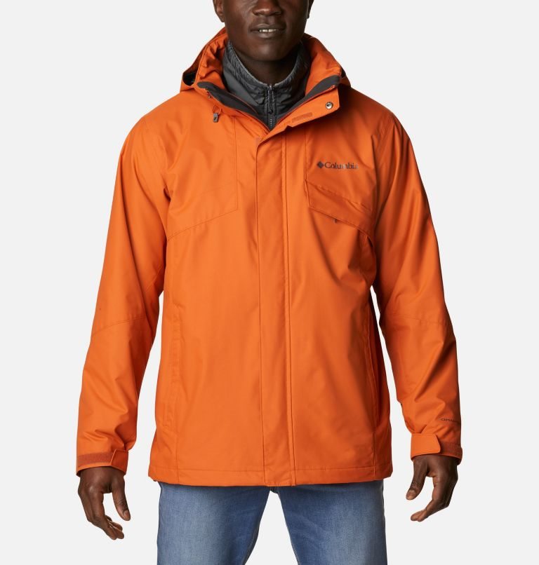 Men\'s Columbia Bugaboo II Interchange Fleece Jackets Orange | CA-UCA81