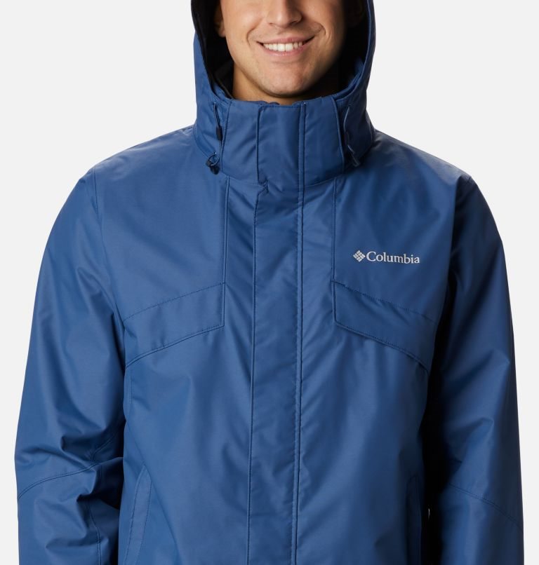 Men's Columbia Bugaboo II Interchange Fleece Jackets Blue | CA-W68AC