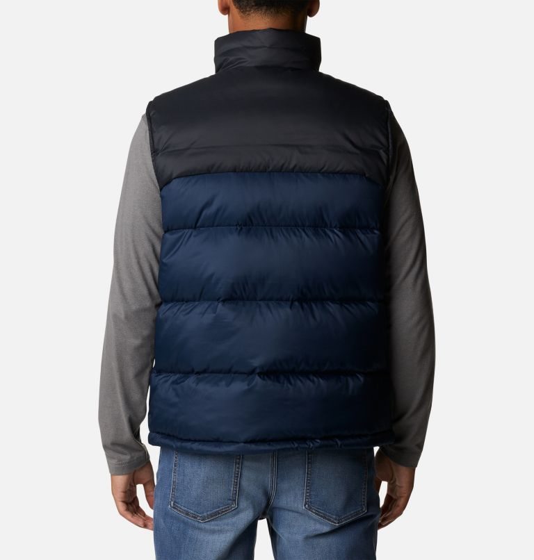 Men's Columbia Bulo Point II Omni-Heat Infinity Down Vest Navy | CA-D3145