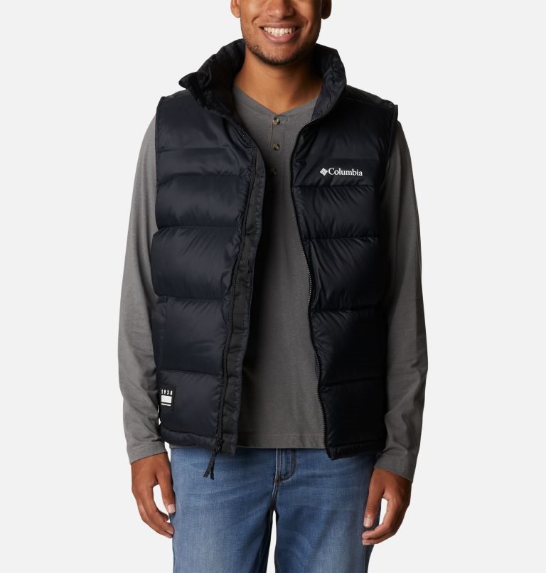 Men's Columbia Bulo Point II Omni-Heat Infinity Down Vest Black | CA-TLA85