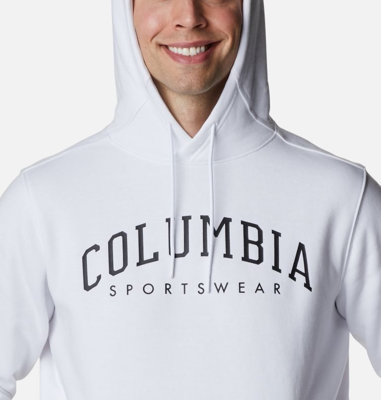 Men's Columbia CSC Basic Logo II Hoodie White | CA-FA348