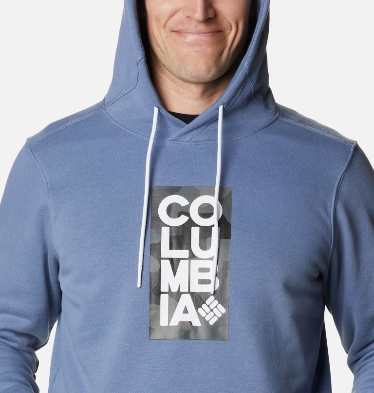 Men's Columbia CSC Basic Logo II Hoodie Blue | CA-N4A13